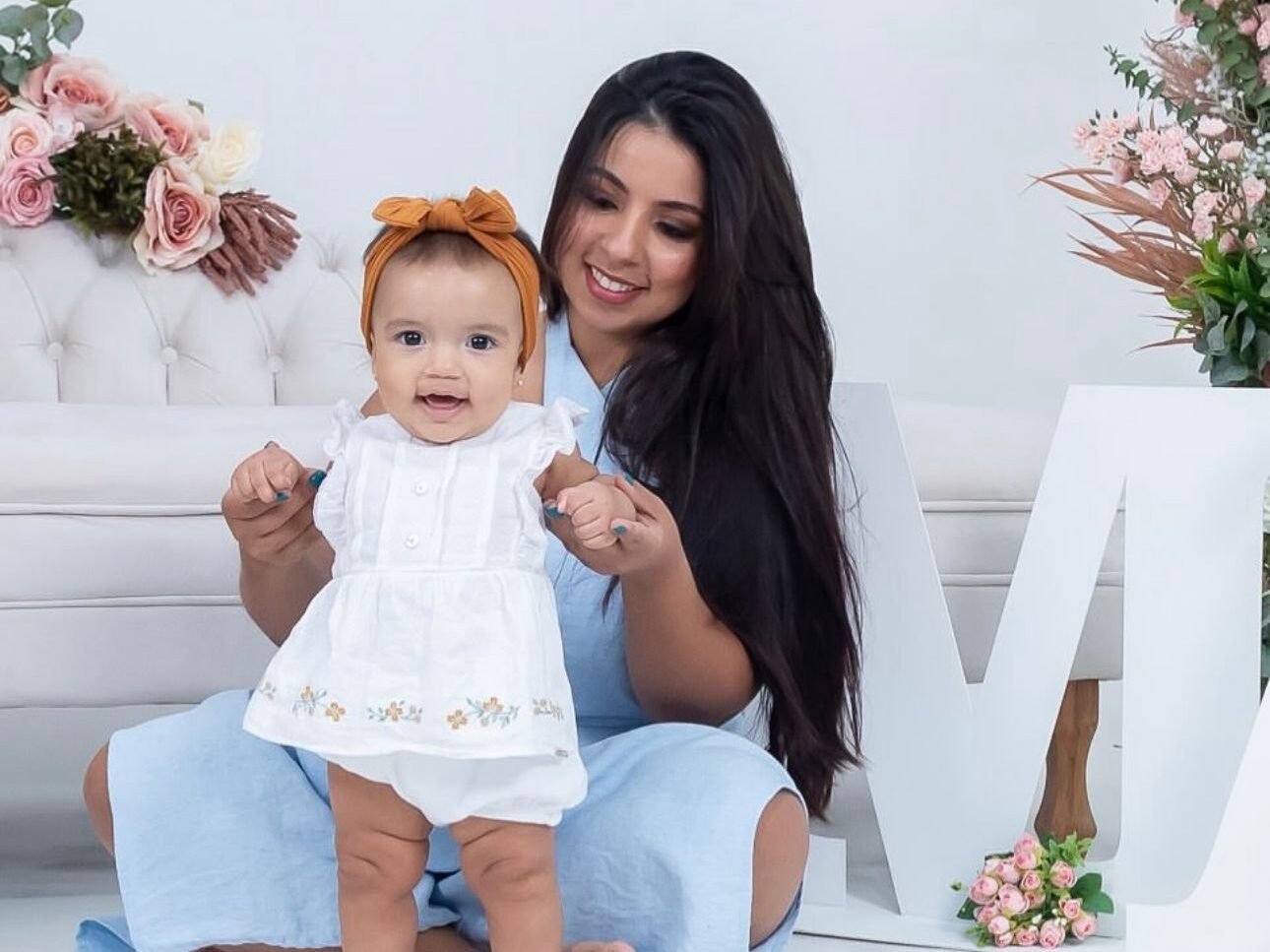 Andressa, mãe da Ana Cecília de 10 meses